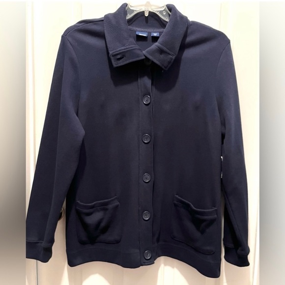 Basic Editions Sweaters - Basic Editions Women’s XL Knit Ribbed Cardigan Sweater  Button up Black